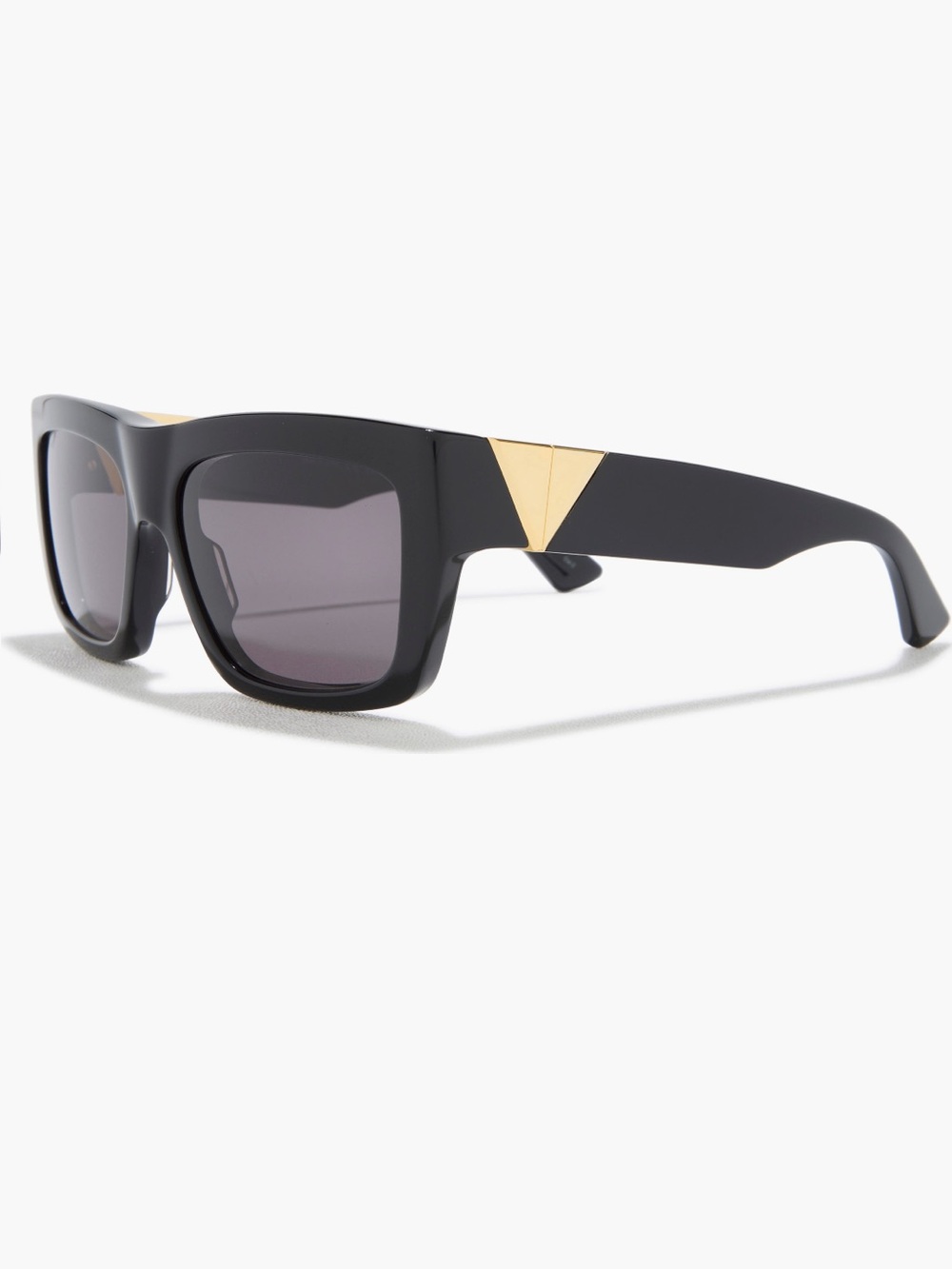Bottega Veneta Black Square Frame Sunglasses with Gray Lenses - Picture 2 of 9